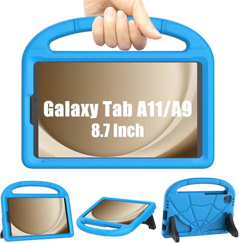 Kids Case for Samsung Galaxy Tab A7 Lite 8.7 Inch 2021, DJ&RPPQ Lightweight Shockproof Kid-Proof Cute Cover with Handle Kickstand for Galaxy Tab A7 Lite 8.7 Inch (SM-T220/T225/T227)-Green in Kuwait