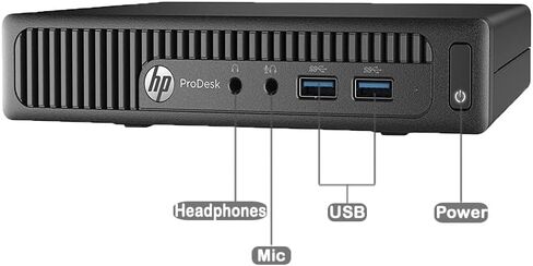 HP Elite 600 G1 Micro Desktop Computer Ultra Small Tiny PC (Intel Core i3-4160T, 4GB Ram, 128GB SSD, WiFi, USB 3.0) Win 11 Pro (Renewed) in Saudi Arabia