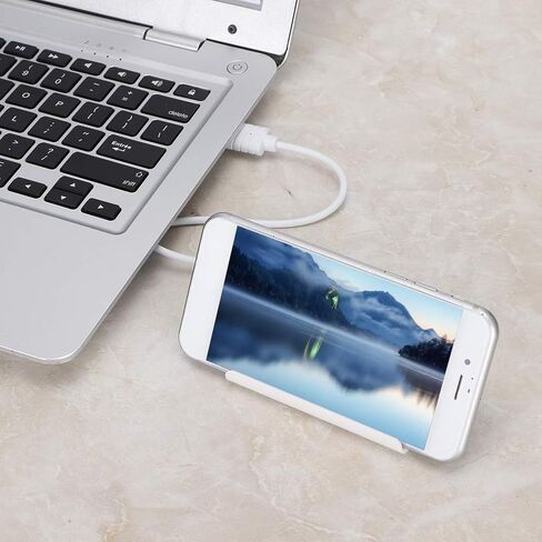 ASHATA 4 Port USB Hub متعدد الواجهات OTG Hub محول للهاتف اللوحي سطح المكتب USB C Hub، USB C إلى USB 2.0 HUB لنظام التشغيل، Linux وأنظمة التشغيل الأخرى، أبيض in Kuwait