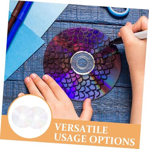 20Pcs Clear DIY Decorative CD Discs Blank Craft Disks for Painting Writing and Home Decor for Teens Creativity and Aesthetic Projects in Saudi Arabia