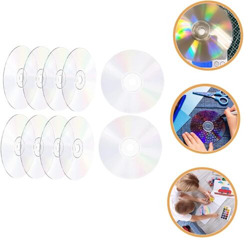 20Pcs Clear DIY Decorative CD Discs Blank Craft Disks for Painting Writing and Home Decor for Teens Creativity and Aesthetic Projects in Saudi Arabia