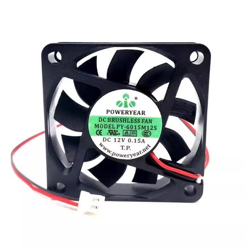 for PY-6015M12S DC12V 0.15A 6CM 6015 2-Wire Cooling Fan in Kuwait