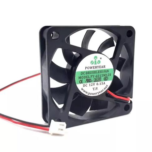 for PY-6015M12S DC12V 0.15A 6CM 6015 2-Wire Cooling Fan in Kuwait