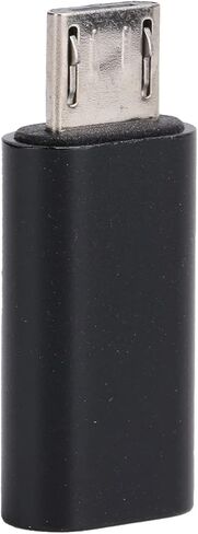 محول SUNGOOYUE TypeC إلى Micro USB، محول سبائك الألومنيوم، نقل بيانات عالي السرعة 480 ميجابت في الثانية، التوصيل والتشغيل، تصميم محمول (أسود) in Kuwait