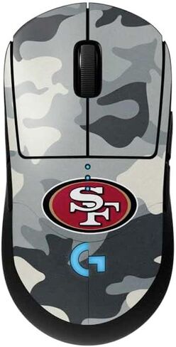 ملصق Skinit مصنوع من غلاف آخر متوافق مع ماوس الألعاب اللاسلكي G Pro - تصميم مرخص رسميًا من NFL San Francisco 49ers in Kuwait
