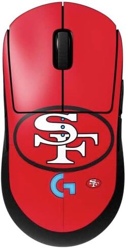 ملصق Skinit مصنوع من غلاف آخر متوافق مع ماوس الألعاب اللاسلكي G Pro - تصميم مرخص رسميًا من NFL San Francisco 49ers in Kuwait