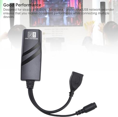 Fabater USB Extender, USB to Ethernet Adapter with up to 328.1ft Transfer Distance Stable CAT5 CAT5E CAT6 Network Cable Connection, Versatile Device Compatibility, Plug and Play (US Plug) in Saudi Arabia