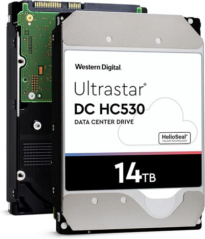 Western Digital Ultrastar DC HC530 14 تيرابايت SATA 6 جيجابايت/ثانية 7200 دورة في الدقيقة 3.5 بوصة Enterprise SED HDD - WUH721414ALE6L1 (متجدد) in Saudi Arabia