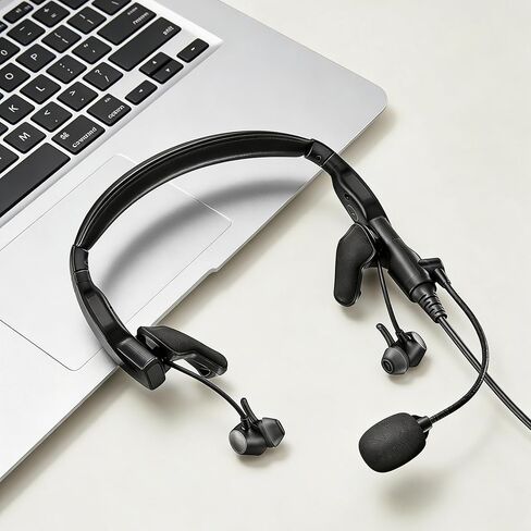 3 IN1Earpads and Headband Cushions Mic Foam KIT Cover Compatible with Bose ProFlight Series 1/2 Aviation Headsets,Replacement Repair Part in Saudi Arabia