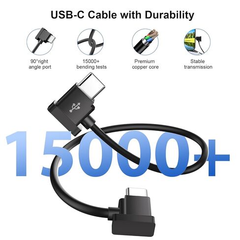 كابل تحكم عن بعد USB C إلى USB-C بطول 1 قدم لـ DJI Mavic 3 Mini 2 Mini 3 Pro Air 2S Mavic Air 2 DJI RC-N1 RC Pro لهاتف iPhone 17 Air 16 Pro Plus/Galaxy S25 S24 Type C كابل بيانات OTG (موصل C) in Saudi Arabia