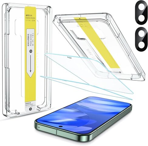 واقي شاشة ديديسكي سهل التثبيت لهاتف Google Pixel 9a، تركيب تلقائي لإزالة الغبار، عبوتان من فيلم الزجاج المقسى مع عبوتين من واقي عدسة الكاميرا، صلابة 9H، صديق للحافظة، خالٍ من الفقاعات in Kuwait