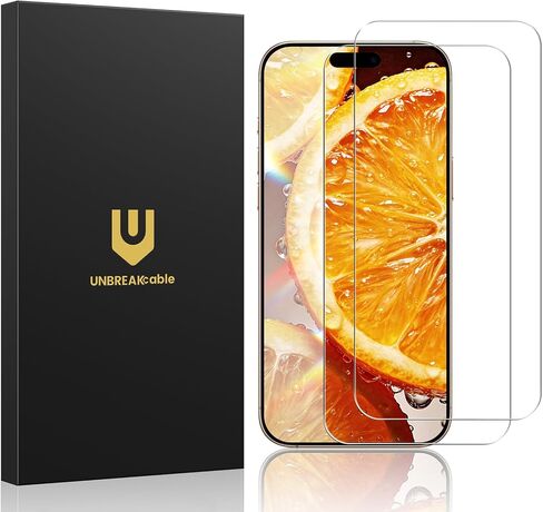 UNBREAKcable 2 Pack for iPhone 16 Pro Max Screen Protector, AR Anti Reflection 9H+ Tempered Glass, Anti-Glare, Enhanced Clarity, Anti-Blue Light, Polishing Cloth Included in Saudi Arabia
