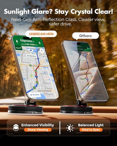 UNBREAKcable 2 Pack for iPhone 16 Pro Max Screen Protector, AR Anti Reflection 9H+ Tempered Glass, Anti-Glare, Enhanced Clarity, Anti-Blue Light, Polishing Cloth Included in Saudi Arabia