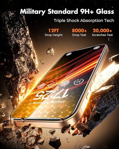 UNBREAKcable 2 Pack for iPhone 16 Pro Max Screen Protector, AR Anti Reflection 9H+ Tempered Glass, Anti-Glare, Enhanced Clarity, Anti-Blue Light, Polishing Cloth Included in Saudi Arabia