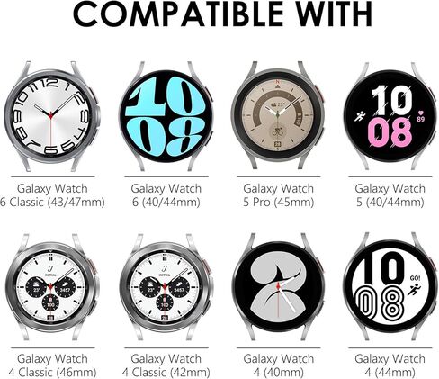 NewWays for Samsung Galaxy Watch 8/8 Classic Bands, Galaxy Watch 7 6 5 4 Bands, Women Metal Replacement Bling Jewelry Bracelet Rhinestone Strap Wristband for Galaxy Watch 8 7 6 5 4 in Saudi Arabia