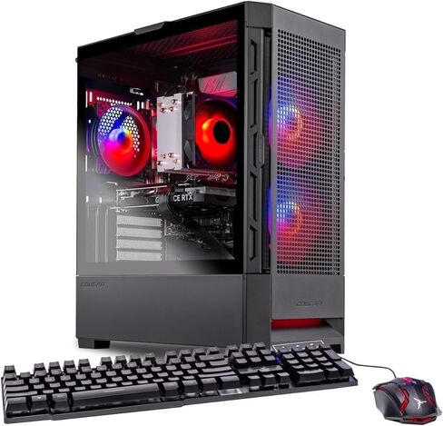 كمبيوتر مكتبي صغير Skytech Gaming Blaze4، Ryzen 5 3600 3.6 جيجا هرتز (4.2 جيجا هرتز Turbo)، NVIDIA RTX 5060 Ti 8 جيجا، 1 تيرابايت Gen4 NVMe SSD، 16 جيجا DDR4 RAM 3200، 650 وات ذهبي PSU، واي فاي، ويندوز 11 in Saudi Arabia