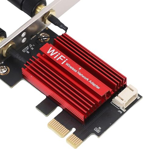 بطاقة EBTOOLS WiFi 6E PCIe، نطاق 4200 ميجا بت في الثانية 2.4 جيجا هرتز 5 جيجا هرتز 6 جيجا هرتز محول لاسلكي مع 5.2، MU MIMO، OFDMA، WPA3، للكمبيوتر المكتبي 10 11 in Kuwait