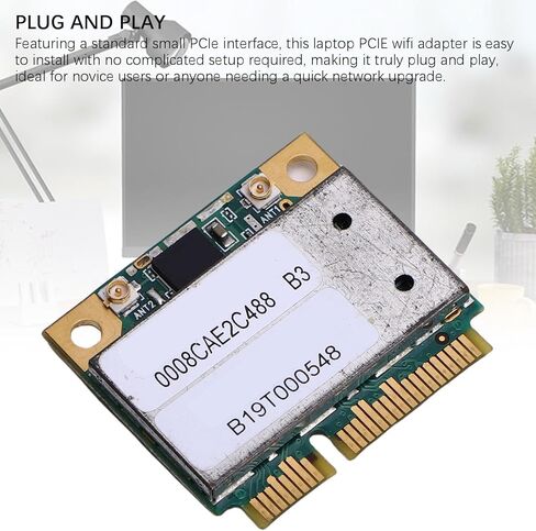 AR5BHB92 PCIe WiFi Card, 300Mbps High Speed Dual Band 2.4GHz 5GHz Wireless Network Adapter, with WPA3 Encryption, for Laptops in Saudi Arabia