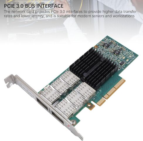 بطاقة EBTOOLS 40 جيجابت إيثرنت PCIe، معدل نقل 80 جيجابت في الثانية بمنافذ مزدوجة مع واجهة PCI Express 3.0 X8، لمراكز البيانات والحوسبة السحابية ومجموعات الحوسبة عالية الأداء in Saudi Arabia