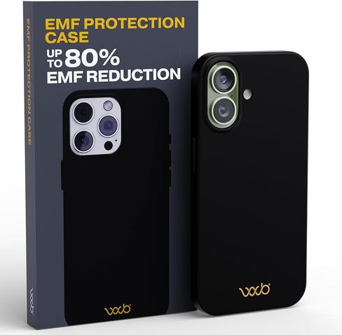 WAVEBLOCK EMF Protection Silicone iPhone Case Compatible with iPhone 17 Pro, Radiation Blocker, 5G Shield Reduction, Lightweight, USA Patented and Tested in FCC Lab, Black in Kuwait