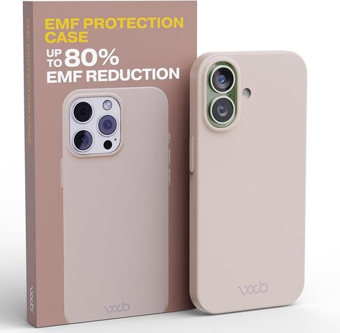 WAVEBLOCK EMF Protection Silicone iPhone Case Compatible with iPhone 17 Pro, Radiation Blocker, 5G Shield Reduction, Lightweight, USA Patented and Tested in FCC Lab, Black in Kuwait