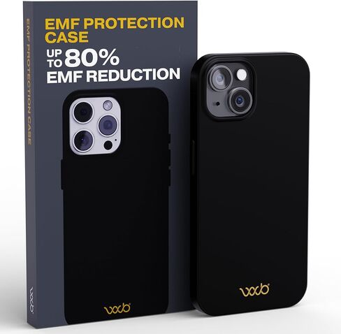 WAVEBLOCK EMF Protection Silicone iPhone Case Compatible with iPhone 17 Pro, Radiation Blocker, 5G Shield Reduction, Lightweight, USA Patented and Tested in FCC Lab, Black in Kuwait