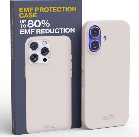 WAVEBLOCK EMF Protection Silicone iPhone Case Compatible with iPhone 17 Pro, Radiation Blocker, 5G Shield Reduction, Lightweight, USA Patented and Tested in FCC Lab, Black in Kuwait