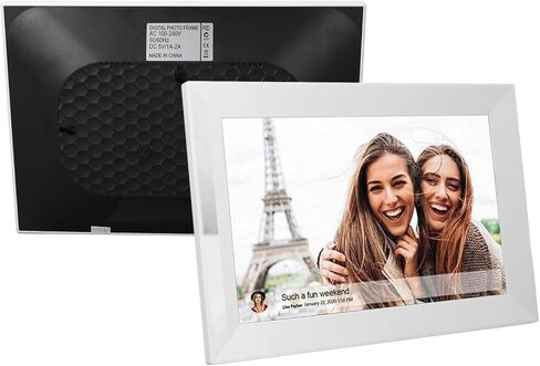 Digital Picture Frame, 10.1 Inch HD Touchscreen Electronic Photo Frame, 16GB Memory, Easy to Share Photos Video via App, for Mom Men Family (US Plug) in Saudi Arabia