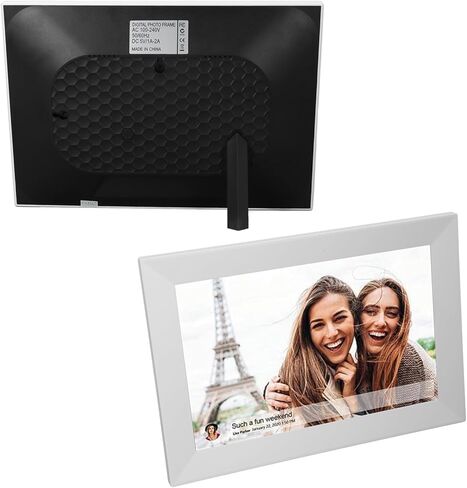 Digital Picture Frame, 10.1 Inch HD Touchscreen Electronic Photo Frame, 16GB Memory, Easy to Share Photos Video via App, for Mom Men Family (US Plug) in Saudi Arabia