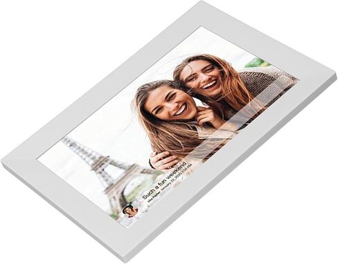 Digital Picture Frame, 10.1 Inch HD Touchscreen Electronic Photo Frame, 16GB Memory, Easy to Share Photos Video via App, for Mom Men Family (US Plug) in Saudi Arabia