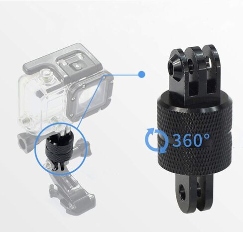 LIZEALUCKY Aluminum 360 Degree Rotation Camera Pivot Arm Mount Extension Tripod Adapter Compatible Accessories with Hero 6/5/4/7 for Sport Camera in Saudi Arabia