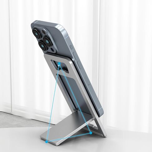 Caeithyo Foldable and Adjustable Aluminum Phone Stand, Suitable for Desk and Travel, Portable Lightweight Phone Stand with Bottle Opener, Compatible with All Smartphones and Small Tablet Desktop Base in Saudi Arabia