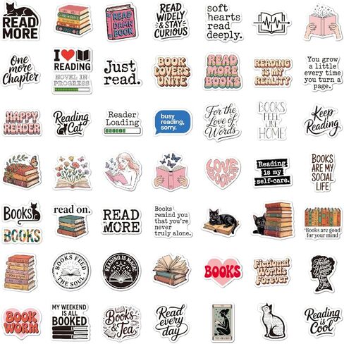 200 قطعة من ملصقات الكتب للبالغين، ملصقات لمحبي الكتب من أجل Kindles، ملصقات مجلة الكتب، ملصقات كتب القصاصات اللطيفة، ملحقات ملصقات تحت عنوان الكتب للمجلة، سجل القصاصات، زجاجة مياه، كمبيوتر محمول in Kuwait