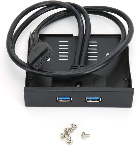 2 واجهات USB3.0 لوحة أمامية مرنة مع 19 دبوس إلى 2 واجهة USB3.0 HUB لنقل البيانات بسرعة عالية، شحن سريع للكمبيوتر مع محرك مرن 3.5 بوصة in Kuwait
