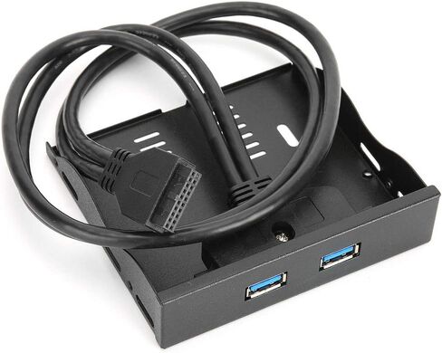 2 واجهات USB3.0 لوحة أمامية مرنة مع 19 دبوس إلى 2 واجهة USB3.0 HUB لنقل البيانات بسرعة عالية، شحن سريع للكمبيوتر مع محرك مرن 3.5 بوصة in Kuwait