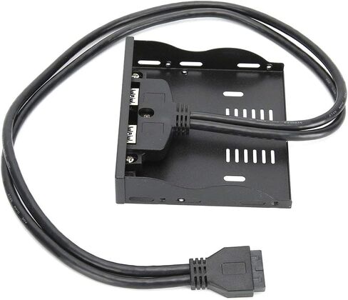 2 واجهات USB3.0 لوحة أمامية مرنة مع 19 دبوس إلى 2 واجهة USB3.0 HUB لنقل البيانات بسرعة عالية، شحن سريع للكمبيوتر مع محرك مرن 3.5 بوصة in Kuwait