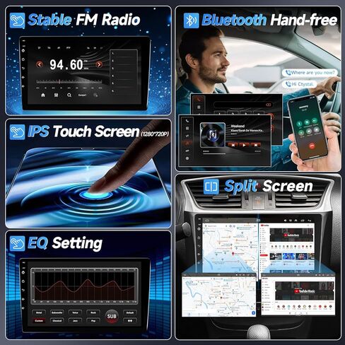 Naifay 8Core Android Car Stereo for Nissan Sentra 2013 2014 2015 2016 2017 2018 2019 Radio Upgrade 10.1" IPS Touchscreen for Sentra Radio with Carplay Android Auto/Bluetooth/WiFi/FM/GPS/Canbus/MIC in Saudi Arabia