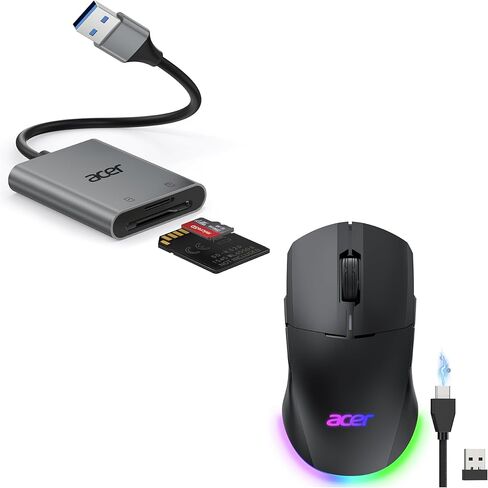 acer SD Card Reader Bundle with Dual Mode Gaming Mouse in Saudi Arabia