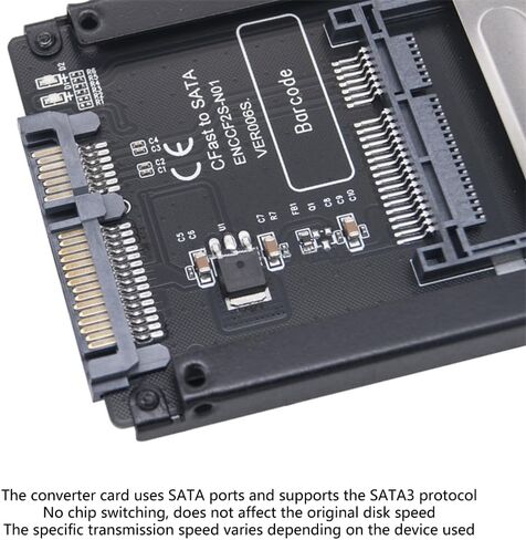 بطاقة CFast إلى بطاقة محول القرص الصلب SATA3.0 SATA3.0 22Pin إلى قارئ الأقراص الصلبة CFast SSD لأجهزة الكمبيوتر المحمولة in Saudi Arabia