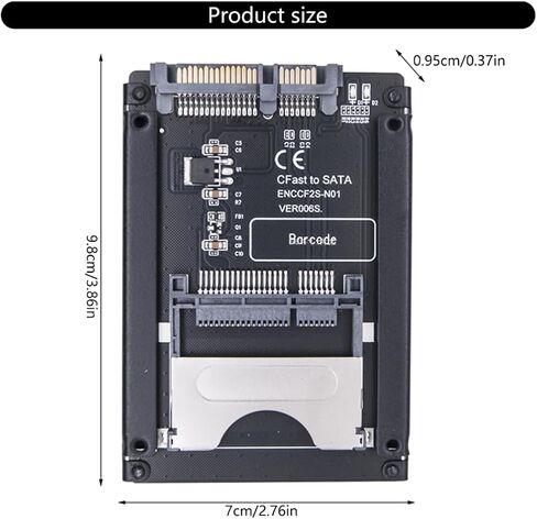 بطاقة CFast إلى بطاقة محول القرص الصلب SATA3.0 SATA3.0 22Pin إلى قارئ الأقراص الصلبة CFast SSD لأجهزة الكمبيوتر المحمولة in Saudi Arabia