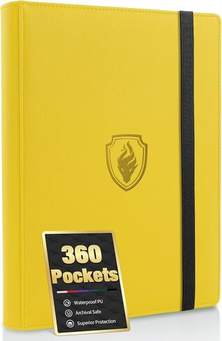 Premium 9 Pocket Card Binder for 540 Card, Fabmaker PU Trading Card Binder in Kuwait