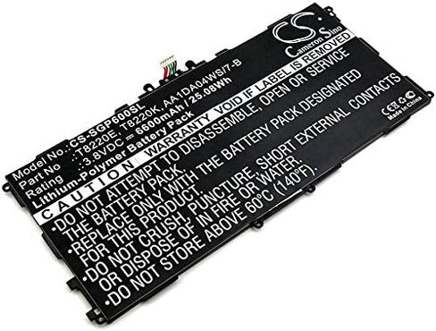 3.8 فولت متوافق مع بطارية سامسونج GH43-03998A، P11G2J-01-S01، T8220E، T8220K Galaxy TabPRO 10.1 LTE-A 32GB، Galaxy TabPRO 10.1 TD-LTE، SM-P600، SM-P6000ZWYXAR in Saudi Arabia
