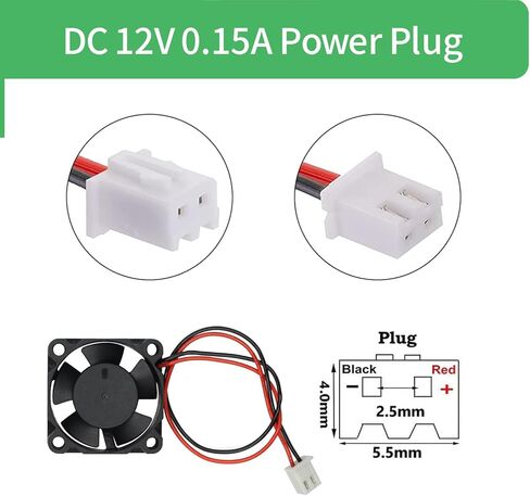 30mm x 30mm x 10mm 3010 12V 0.15A Ball Bearing Brushless DC Cooling Fan 2pin AB3010H12 UL TUV in Saudi Arabia