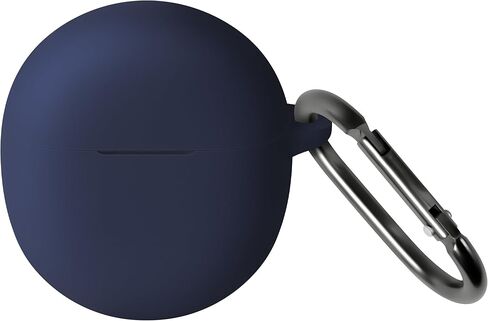 حافظة سيليكون Geiomoo لسماعات Google Pixel Buds 2A، غطاء حماية ناعم ومرن مقاوم للخدش مع حلقة تسلق (أسود) in Kuwait