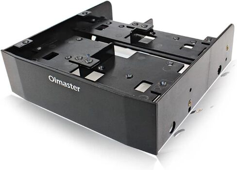 Olmaster MR-8802 حامل تحويل قياسي لجهاز 5.25 بوصة إلى 3.5 بوصة أو لـ 6 X2.5 بوصة SSD متعدد الوظائف in Kuwait