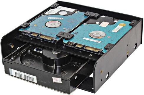 Olmaster MR-8802 حامل تحويل قياسي لجهاز 5.25 بوصة إلى 3.5 بوصة أو لـ 6 X2.5 بوصة SSD متعدد الوظائف in Kuwait