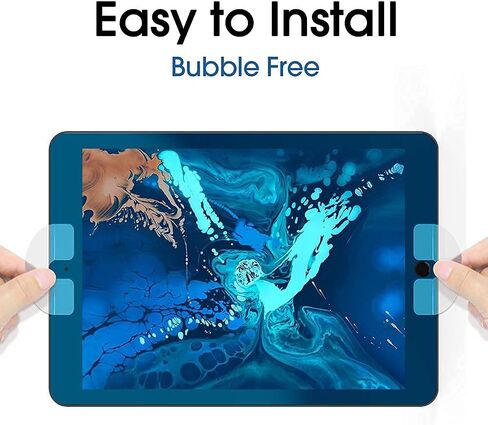 amFilm PAPERed Glass Screen Protector compatible with iPad Pro 10.5 inch (2017), iPad Air 3 10.5inch (2019), 9H Tempered Glass Screen Protector with a Paper-Matte Finish, Face ID & Apple Pen (1 Pack) in Saudi Arabia
