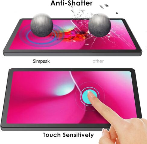 Simpeak 2-Pack Screen Protector Compatible with T-Mobile REVVL Tab 2 5G 10.1 Inch Tablet 2025, Full Coverage, Anti-Scratch & Anti-Fingerprint, 9H Hardness, Precise Cutouts, HD Clear Tempered Glass in Saudi Arabia