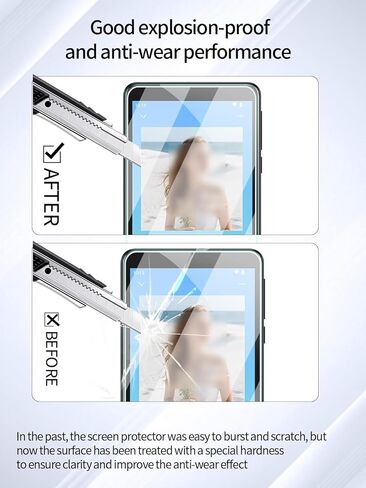Screen Protector for AGPTEK T08X 4" Android 14 MP4 Music Player, High-definition Scratch Resistant Film,HD Clear,Bubble Free with Easy Installation Kit, 3 Pack in Saudi Arabia
