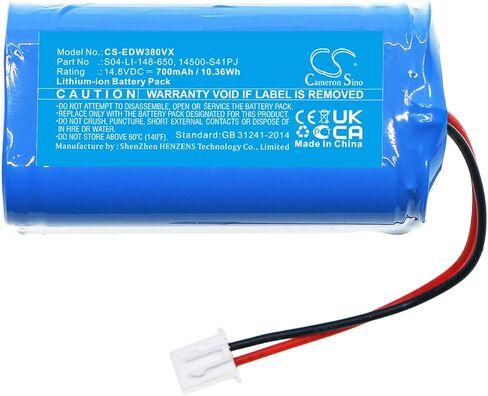 Replacement Battery Fit for Ecovacs Winbot W830, Winbot W850, Winbot W930, Winbot W950 14500-S41PJ, S04-LI-148-650 in Saudi Arabia